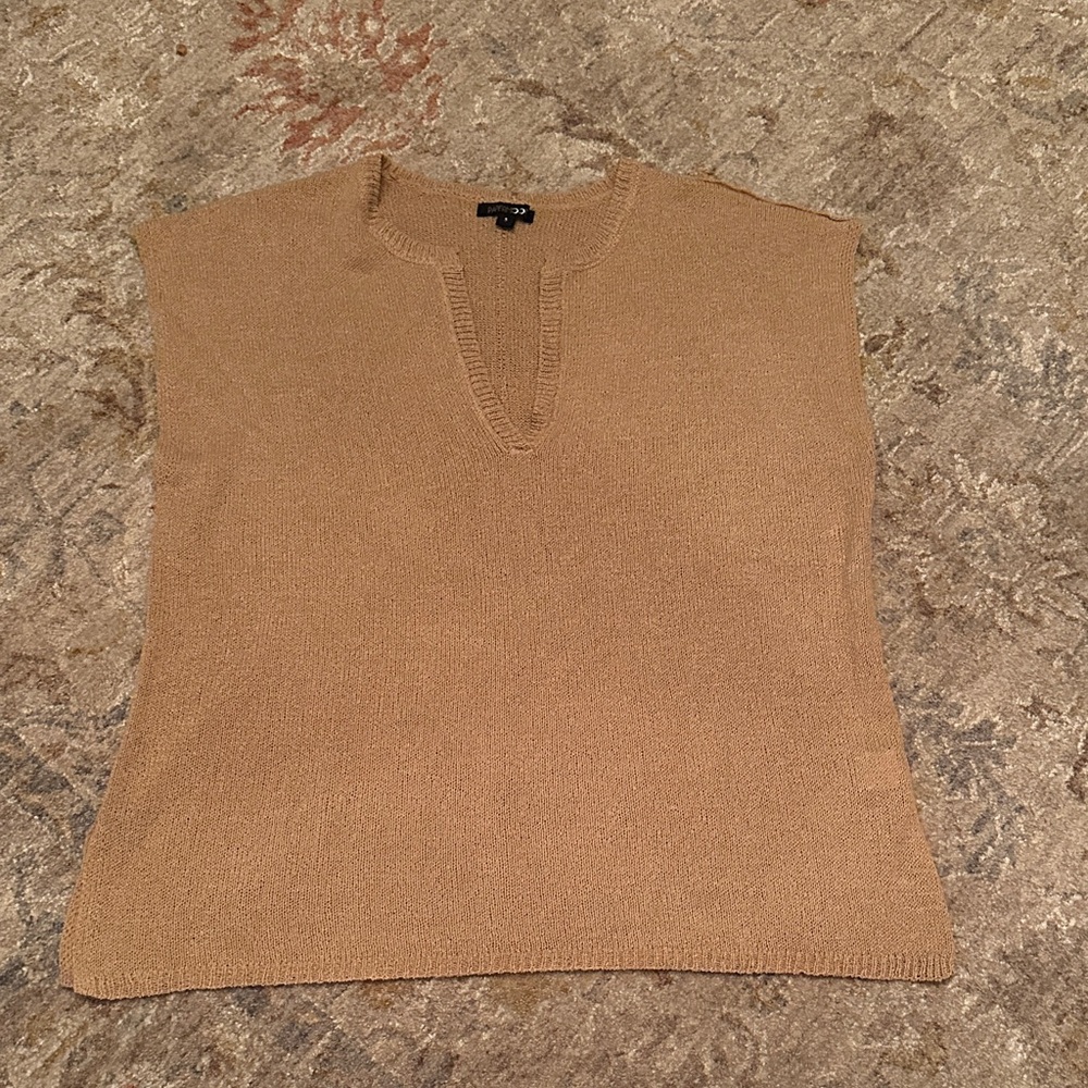 Papermoon Tan Knit Top sz small